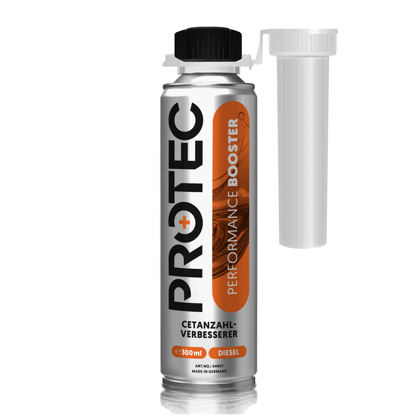 300 ml PROTEC+ Performance Booster - orangenes Label mit Ausgießhilfe