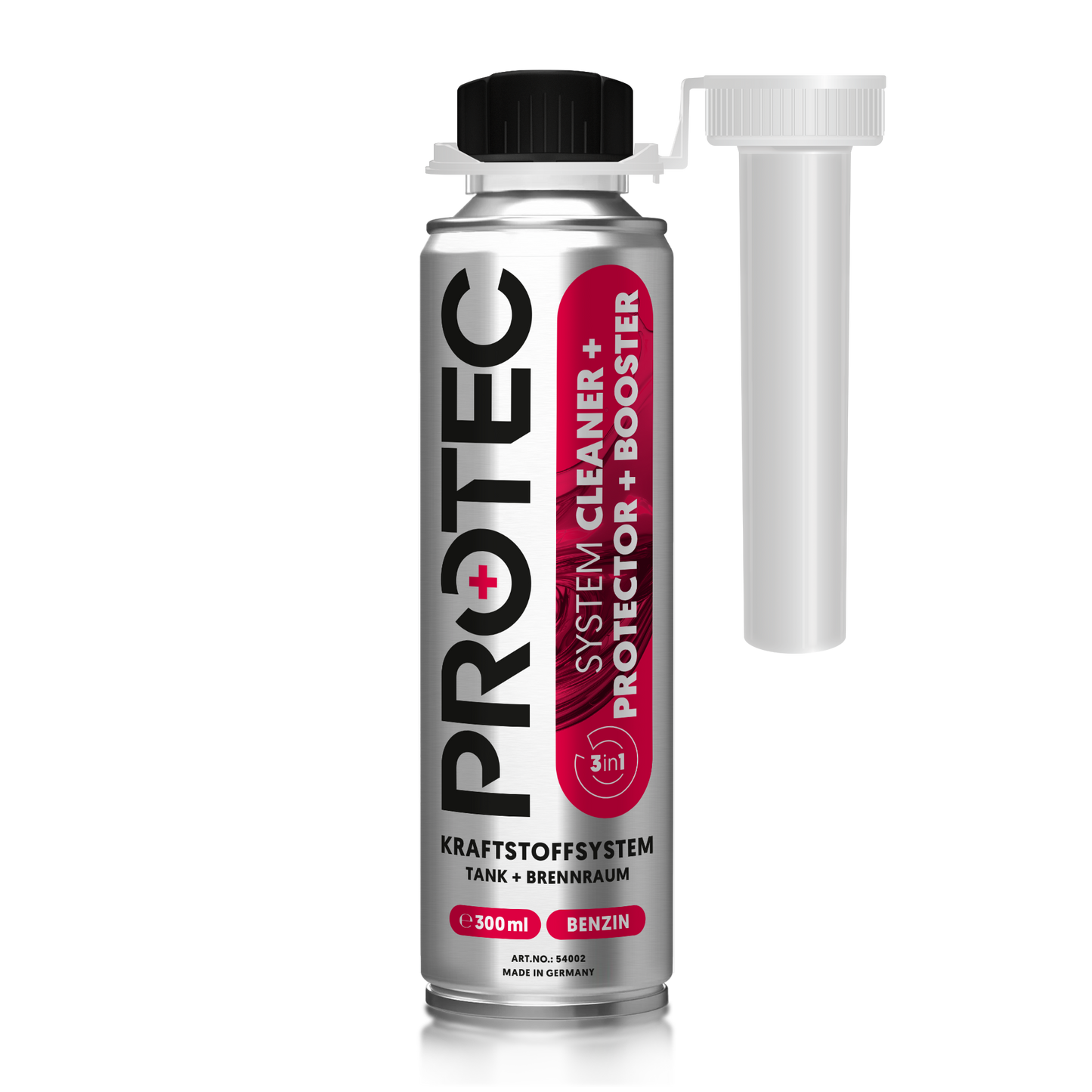 PROTEC+ 3in1 Cleaner Kraftstoffsystem Reiniger und Booster für Benzintanks 300 ml