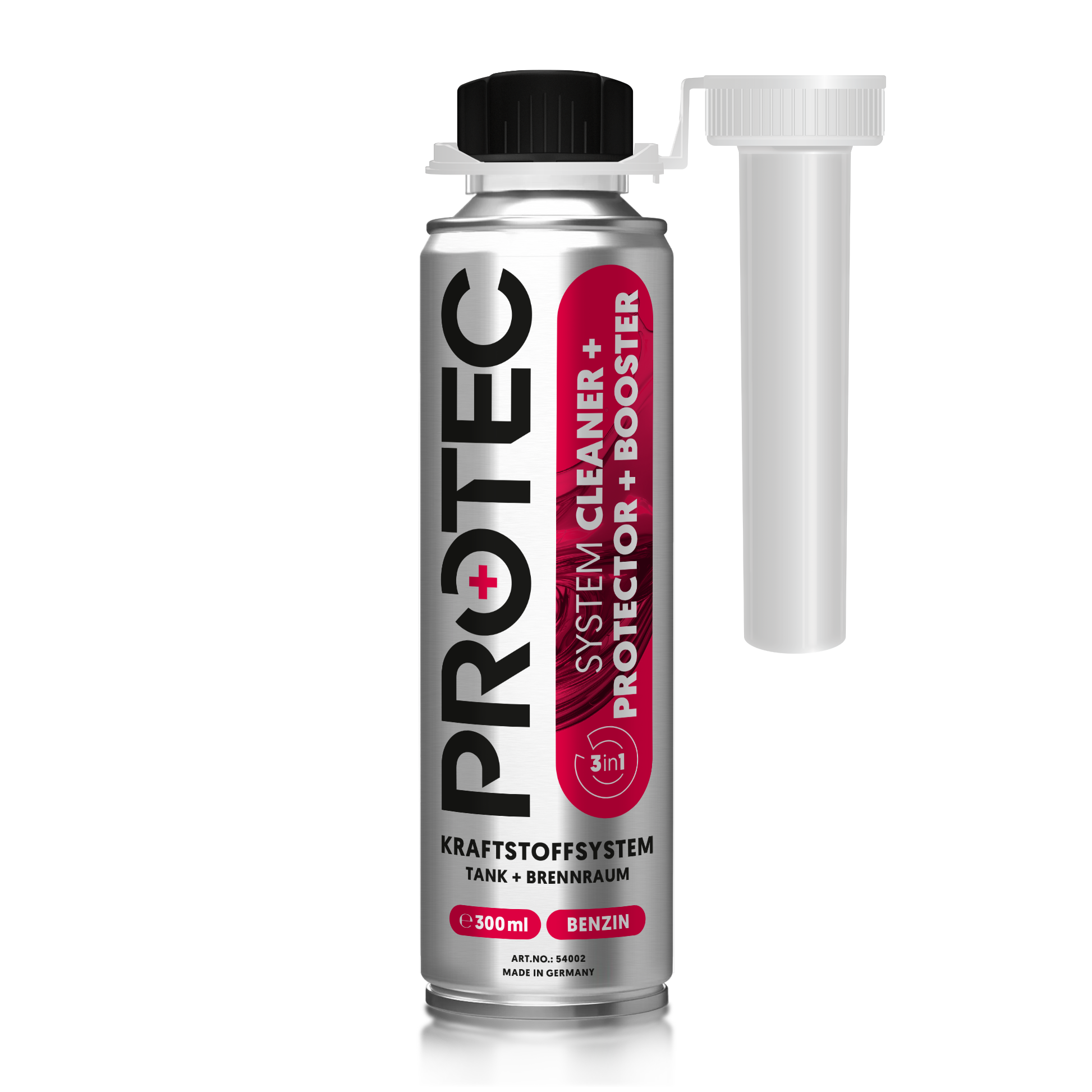 PROTEC+ 3in1 Cleaner Kraftstoffsystem Reiniger und Booster für Benzintanks 300 ml