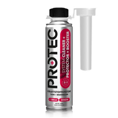 PROTEC+ 3in1 Cleaner Kraftstoffsystem Reiniger und Booster für Benzintanks 300 ml